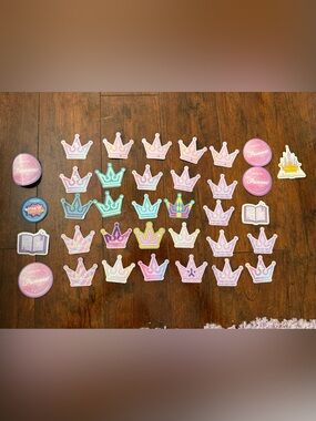 lot of 31 Crowned Athletics Stickers + 4 magnets